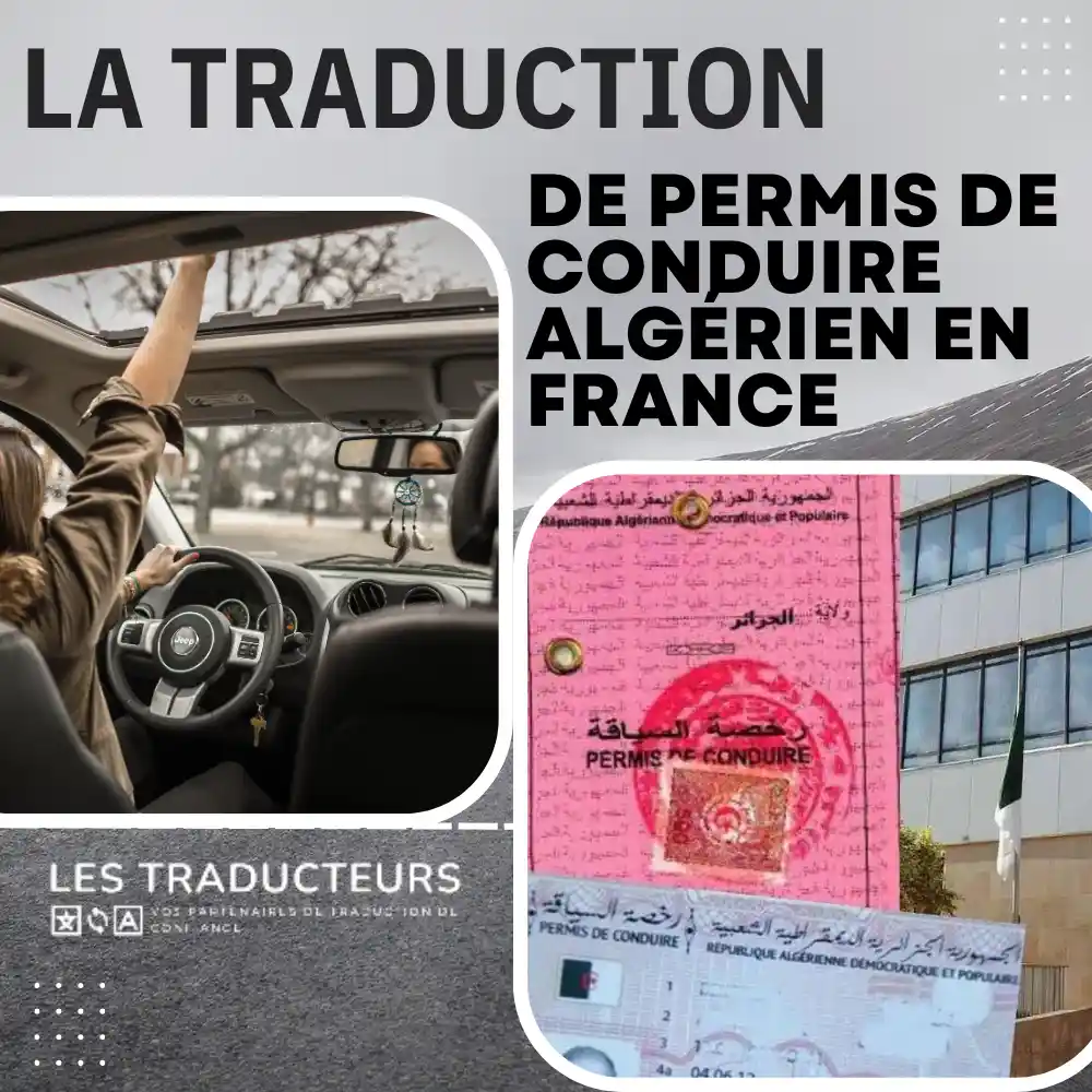 traduction de permis de conduire algérien