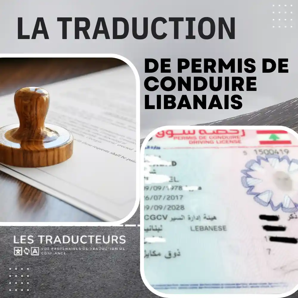 traduction de permis de conduire libanais