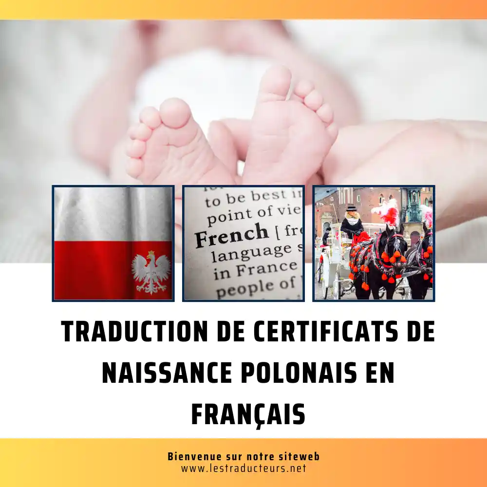 Traduction de Certificats de Naissance Polonais en Français - services de traduction polonais français