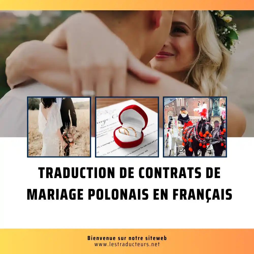 Traduction de Contrats de Mariage Polonais en Français